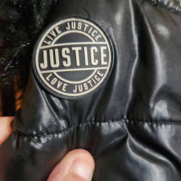 Girls justice puffer coat - Picture 7 of 11